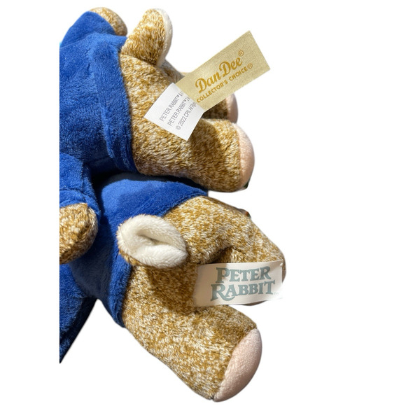 Peter Rabbit Mini Stuffed Plush Backpack Key Clip 6" Movie 2022 Lot of 2 *NEW* - Picture 4 of 7